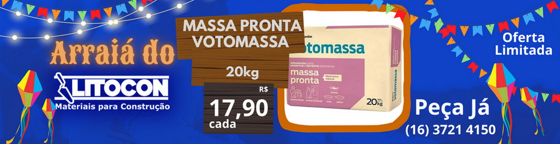 Banner para o site Litocon - Massa Pronta